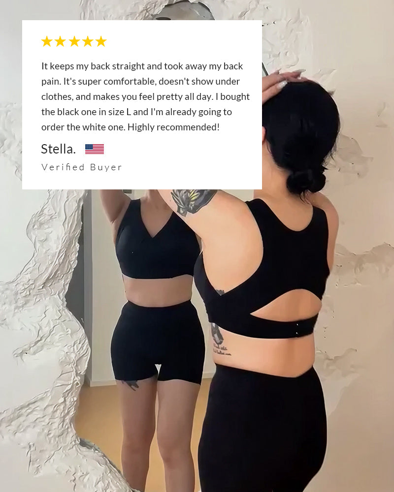 Everyday Comfort Front-Closure Cross-Back Posture Bra