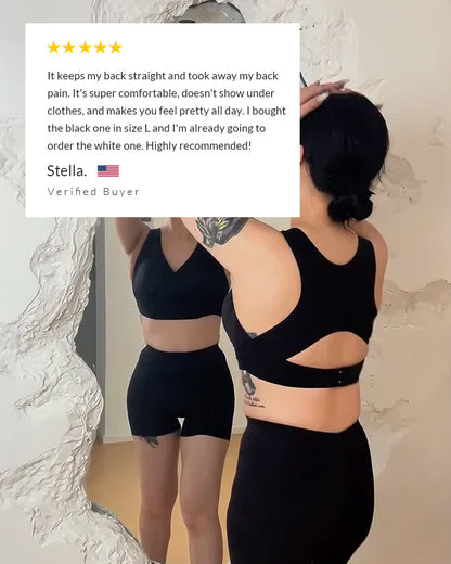 Everyday Comfort Front-Closure Cross-Back Posture Bra