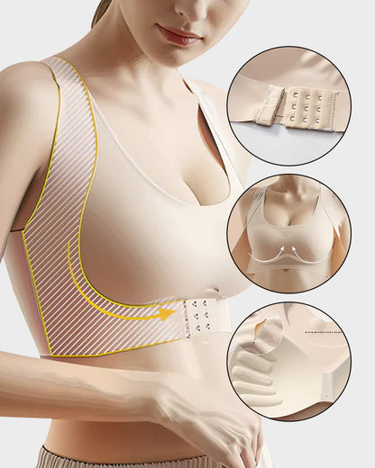 Everyday Comfort Front-Closure Cross-Back Posture Bra