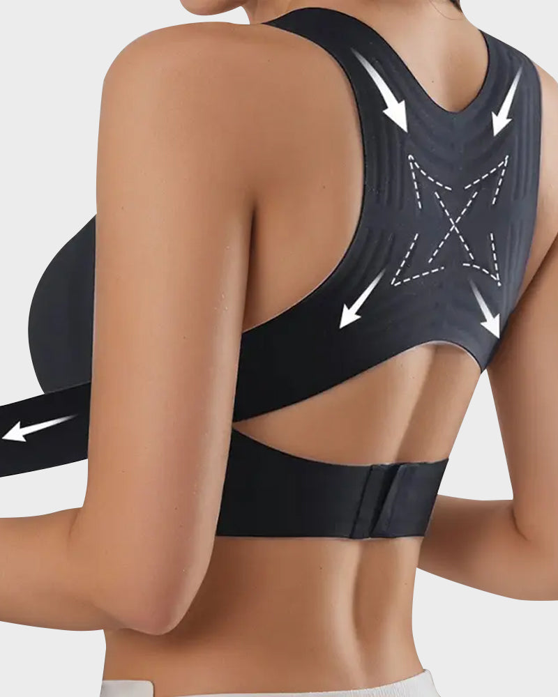 Everyday Comfort Front-Closure Cross-Back Posture Bra